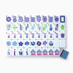 Oh My Mahjong ~ Preppy Soirée Tiles & Clear Acrylic Pushers